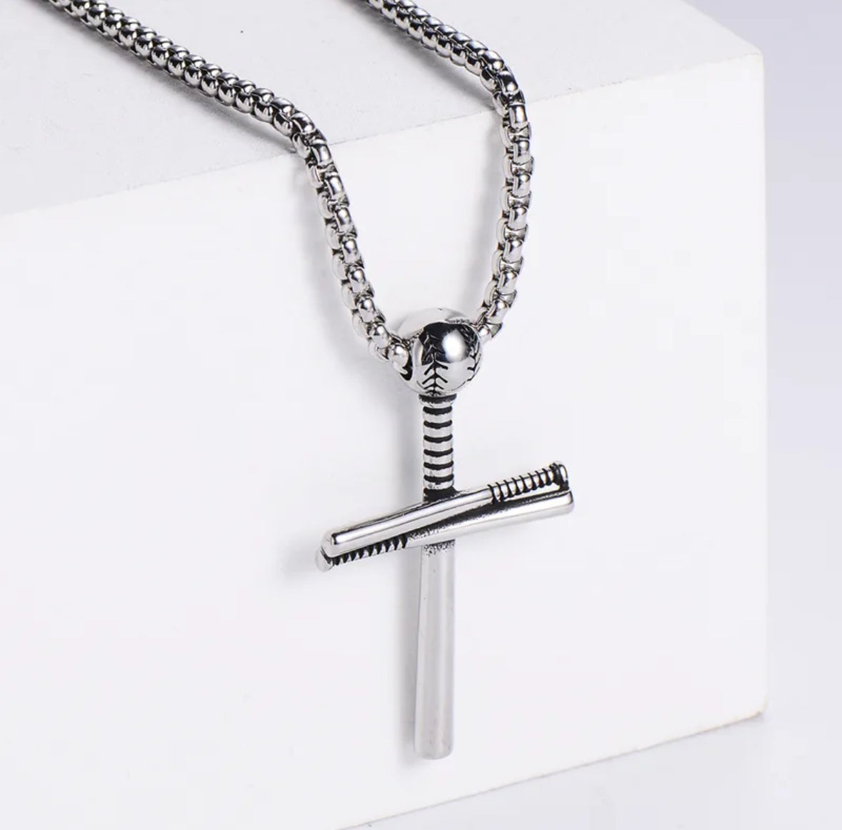 Baseball men necklace