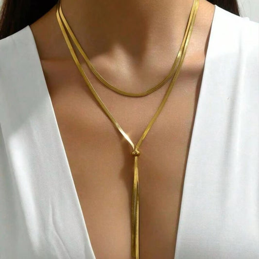 Carmen lariat necklace