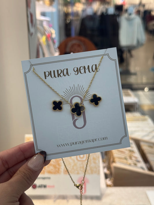 Clover set necklace