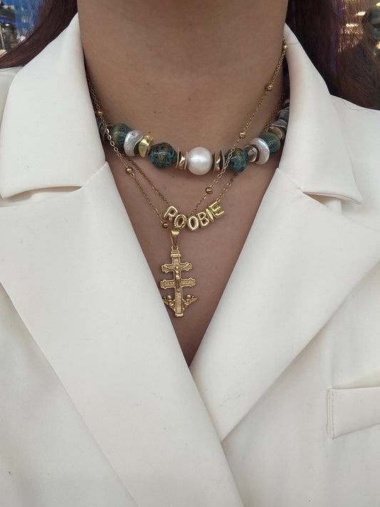 Caravaca cross necklace