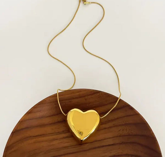 Giant heart necklace