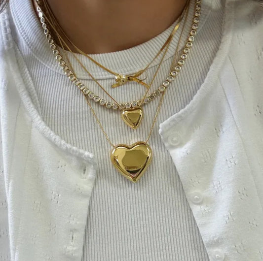 Giant heart necklace