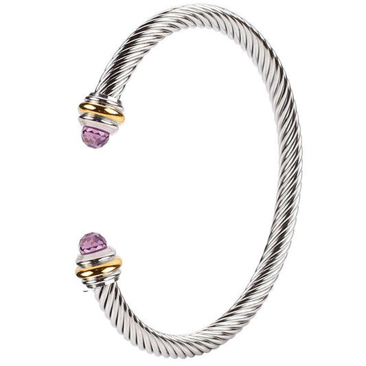 Violet crystal bracelet