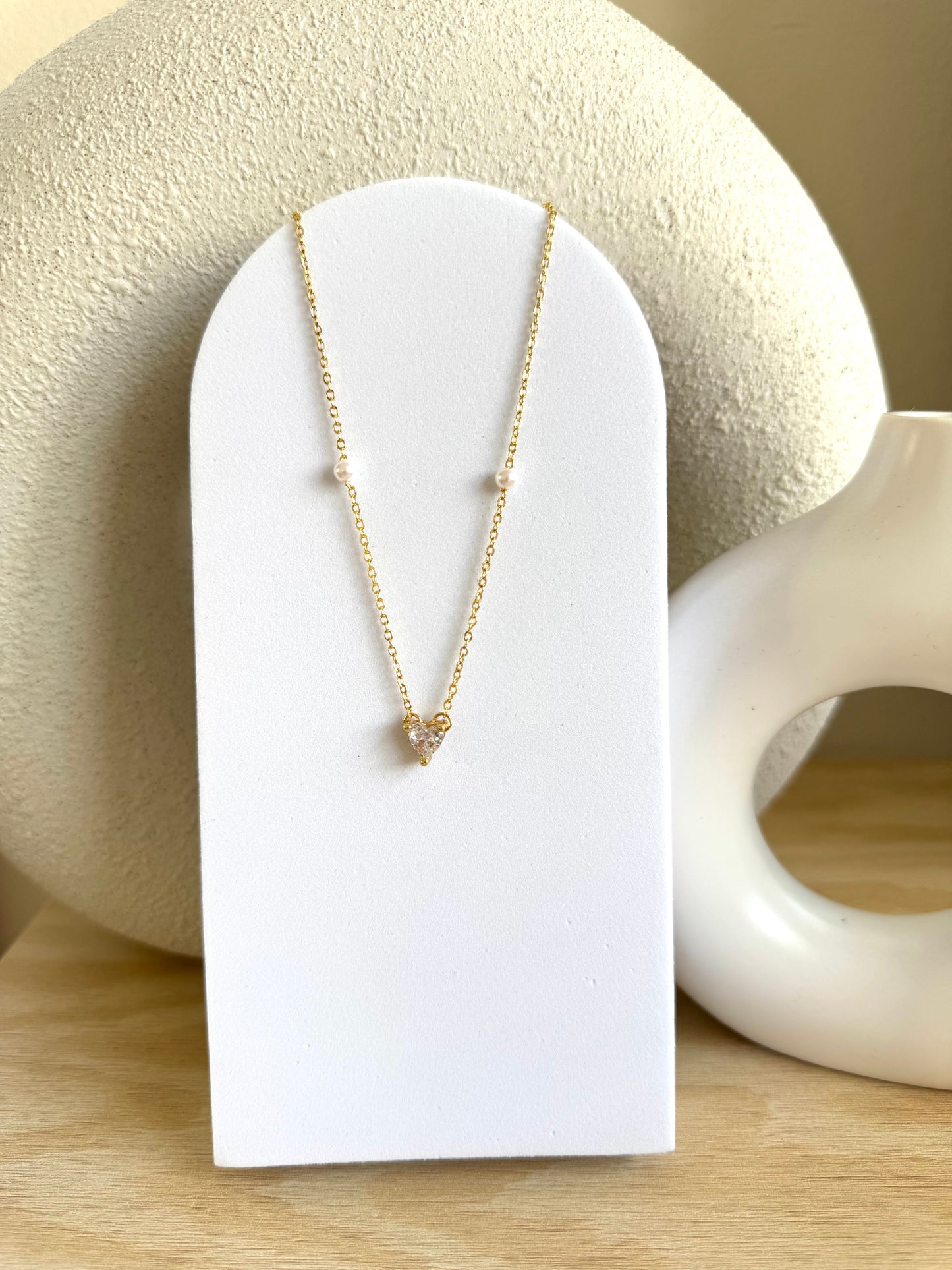 Diamond heart necklace