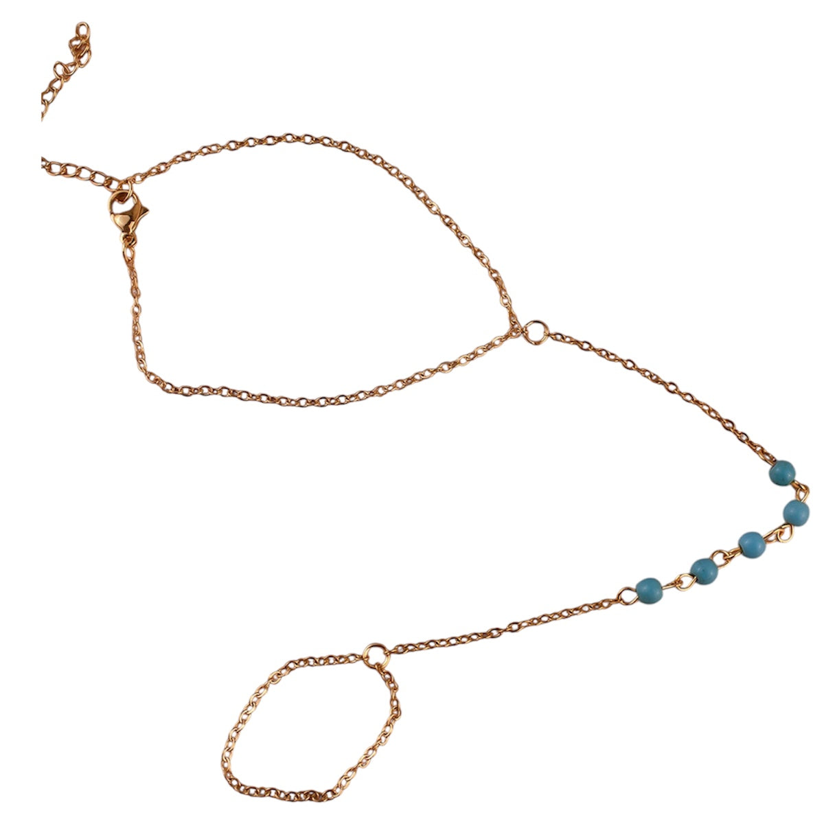 Blue ring bracelet