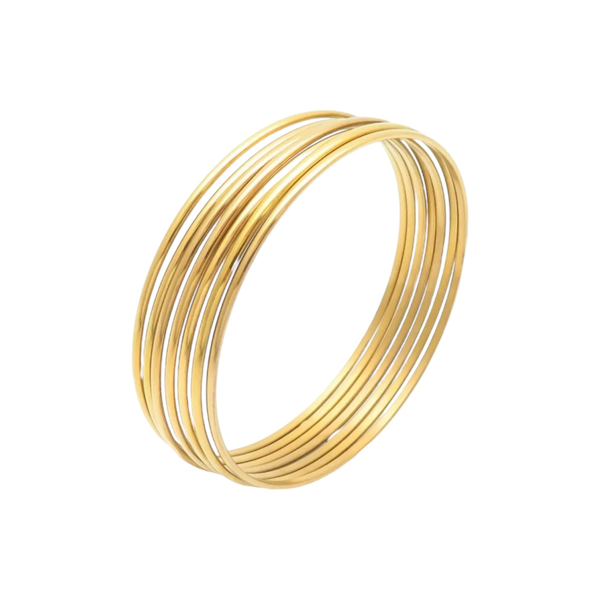 Tiny noisy bangles bracelet