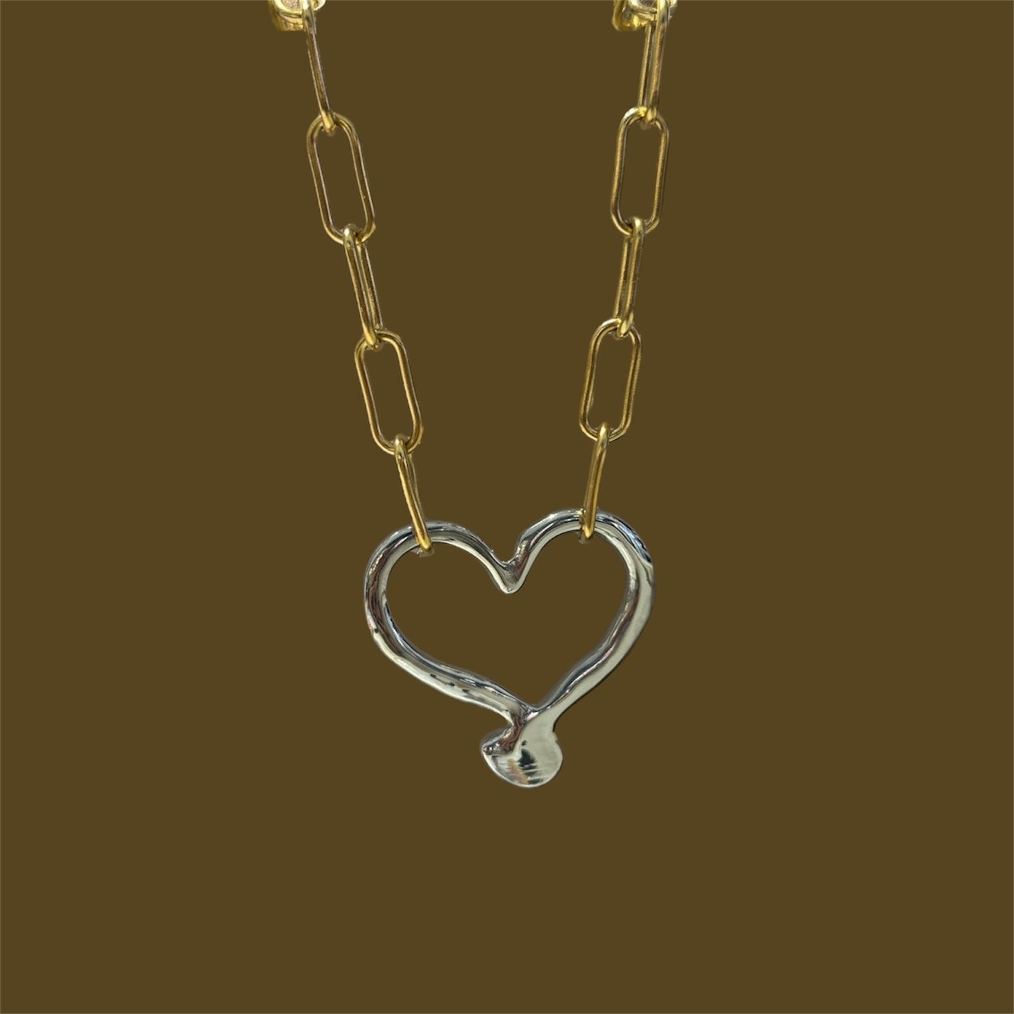 Giant heart necklace