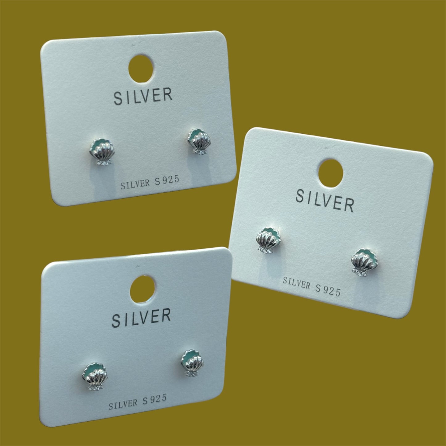 Baby shell studs earrings