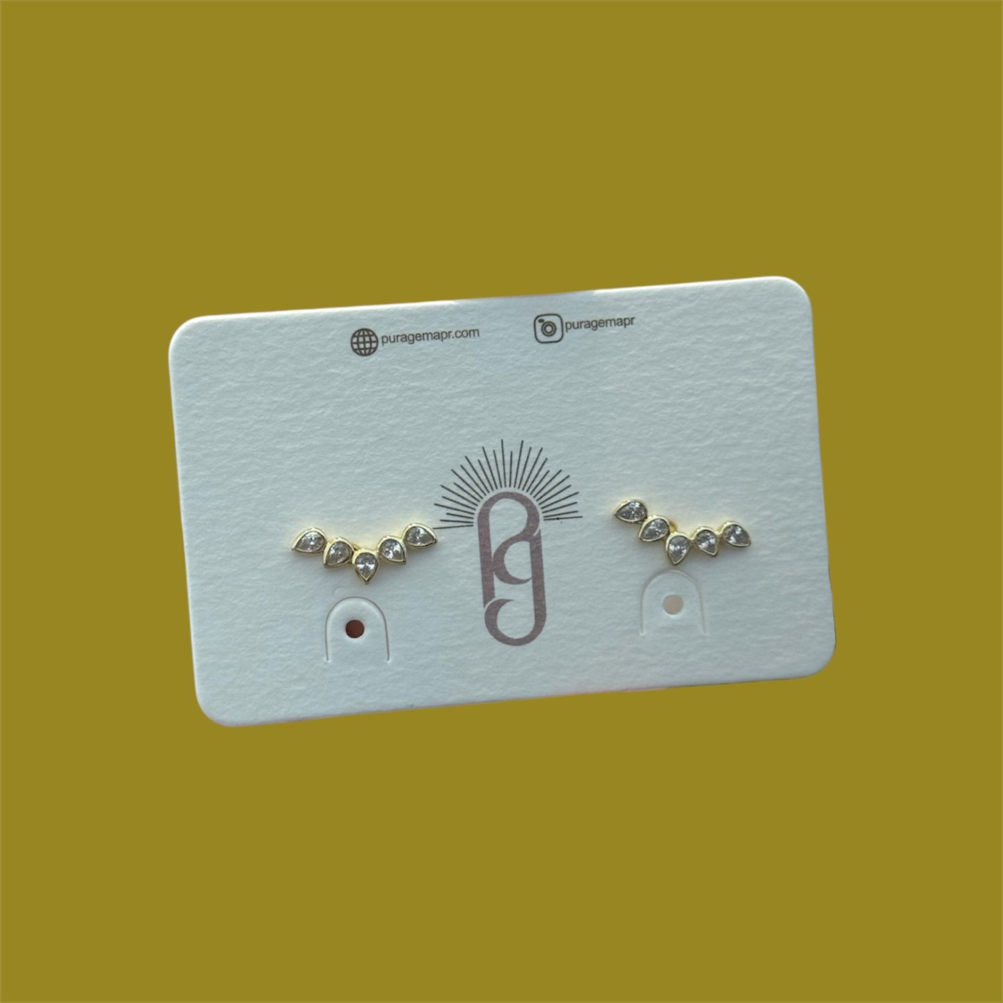 Crown studs earrings