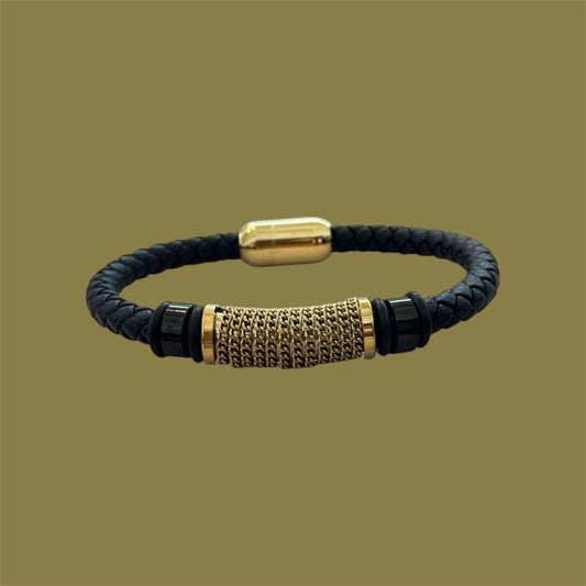 Gold chain men bracelet