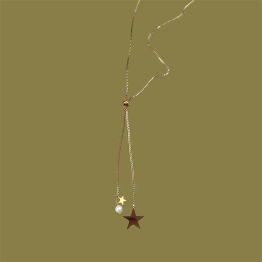Adjustable star necklace