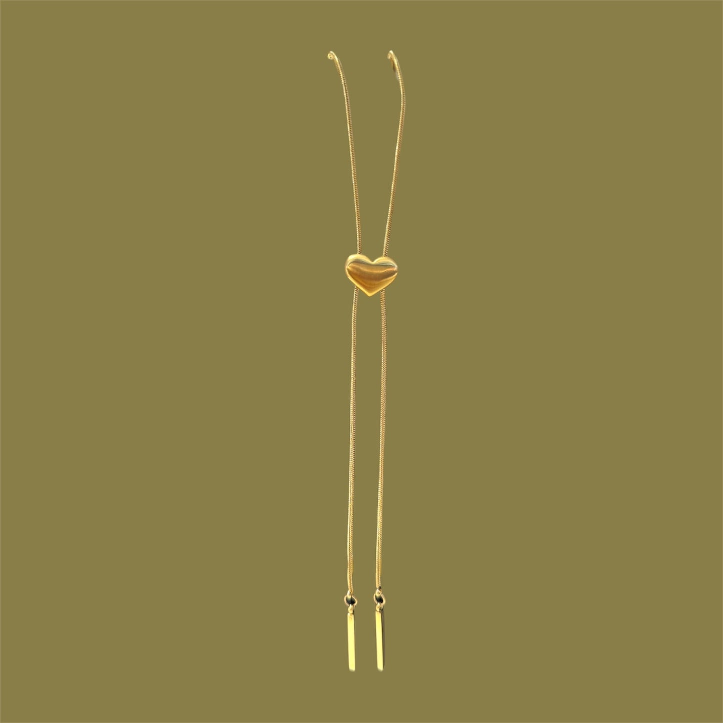 Corazón bronce necklace