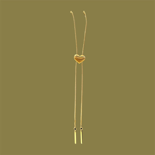 Corazón bronce necklace