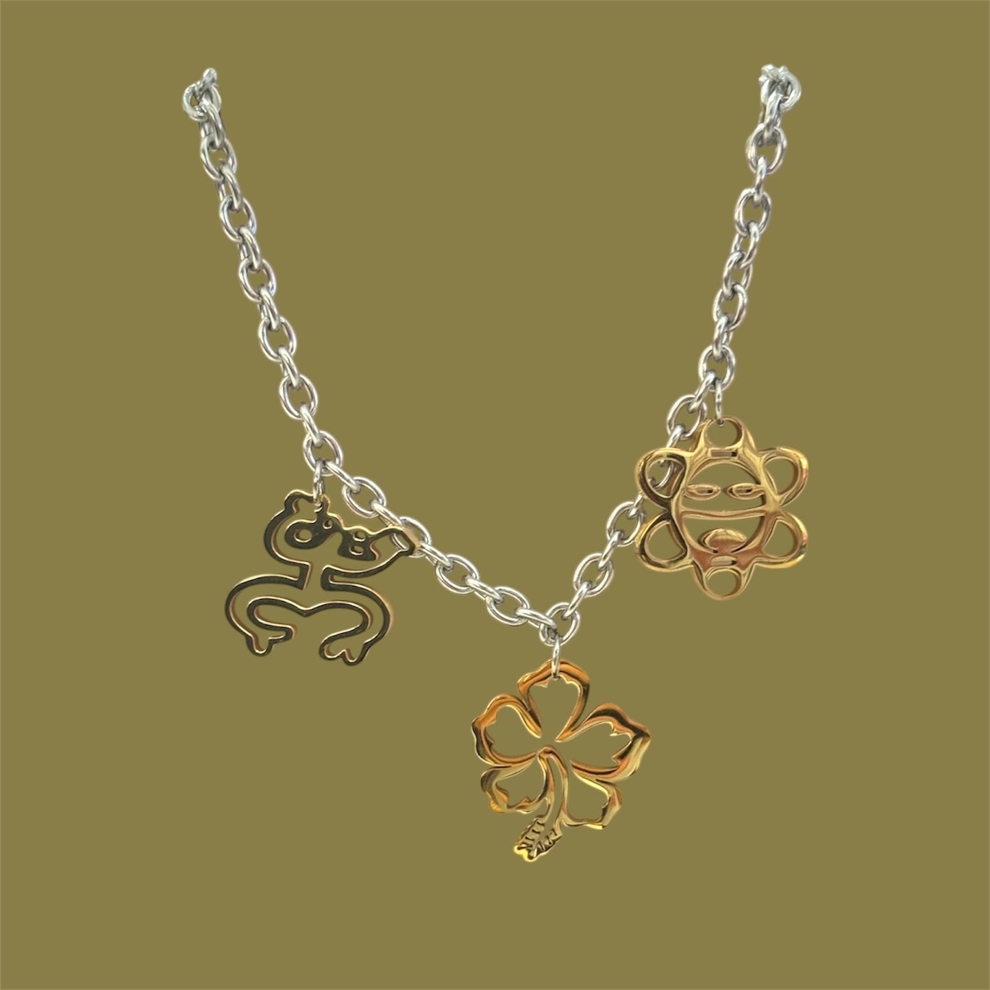 Trio boricua necklace