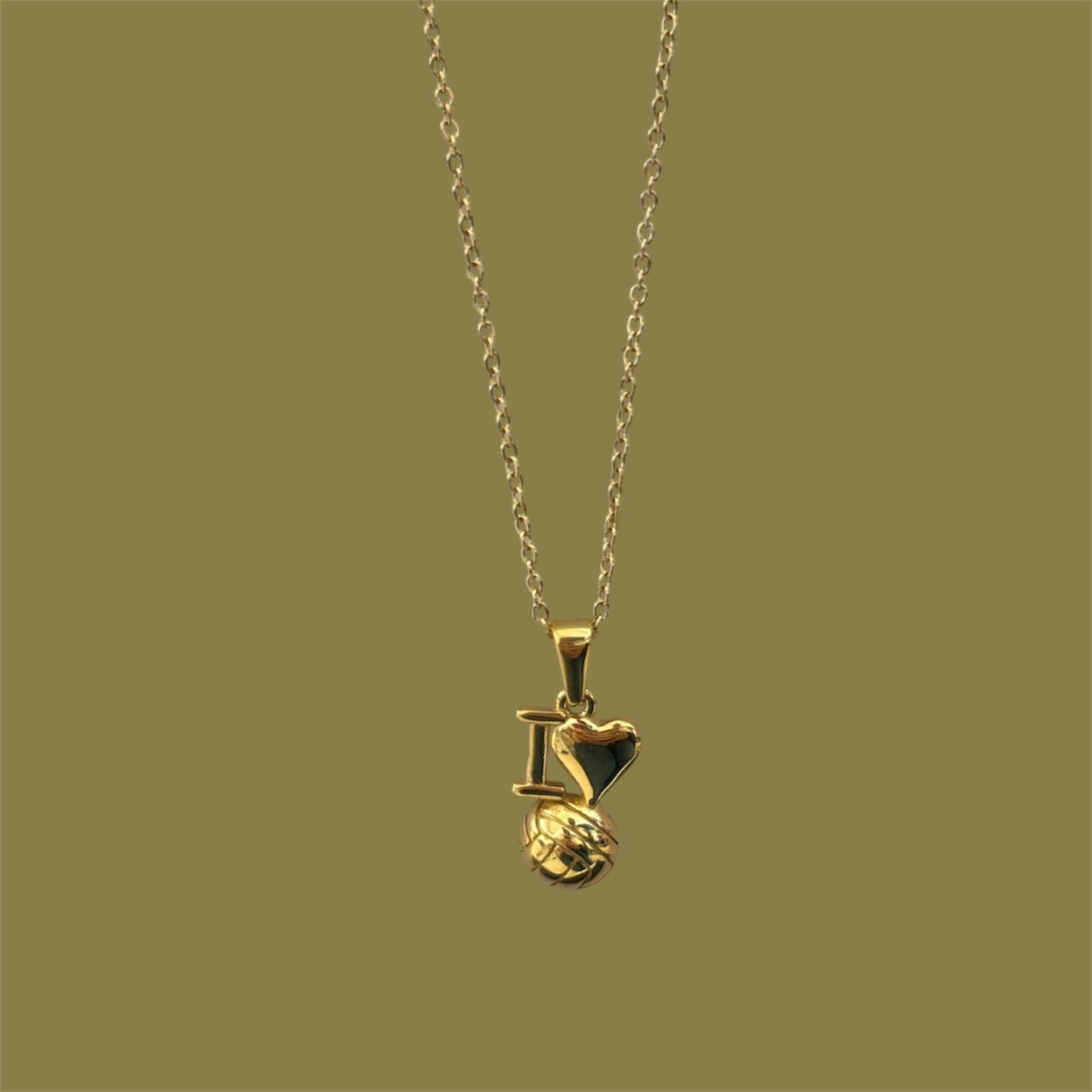 I love volley necklace