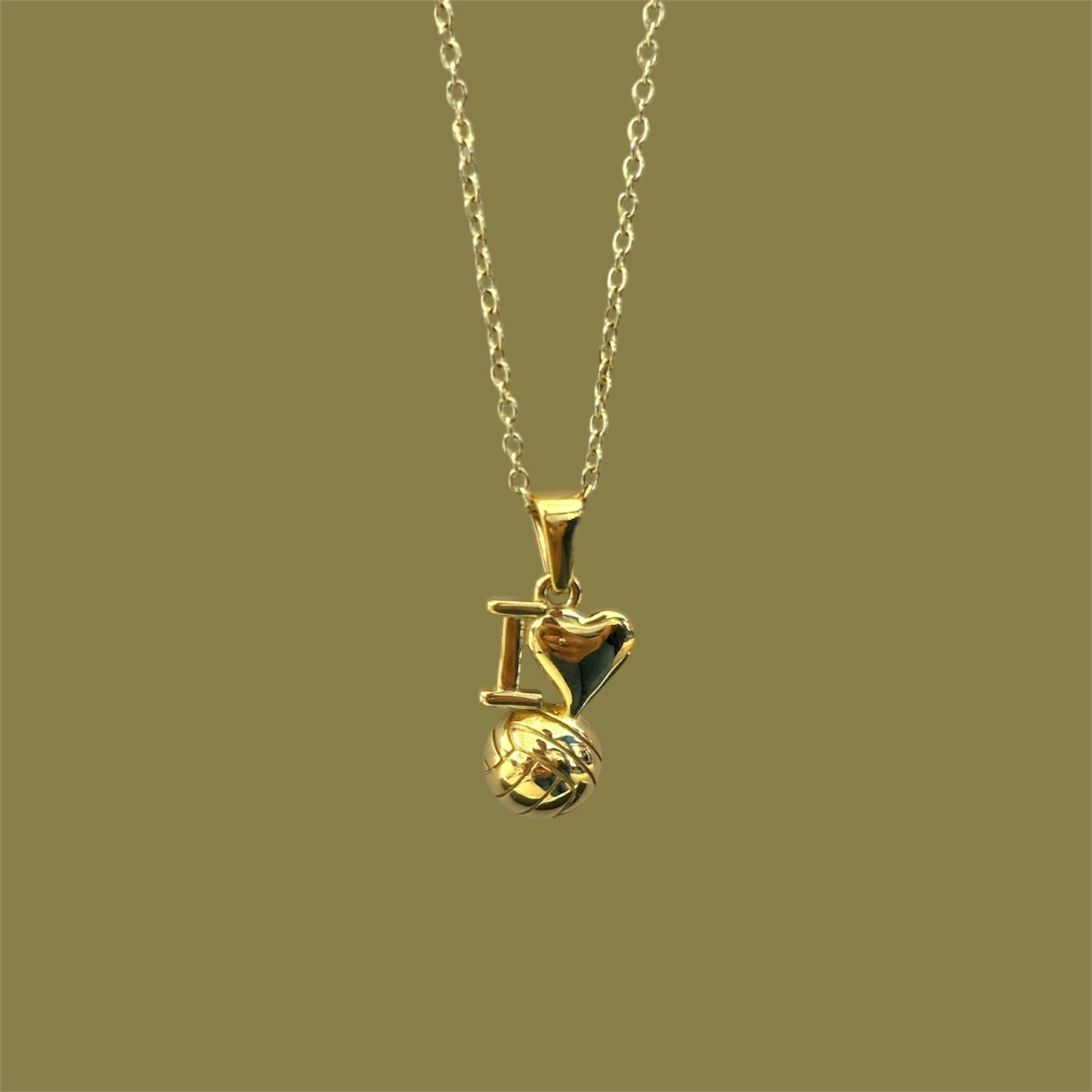 I love volley necklace