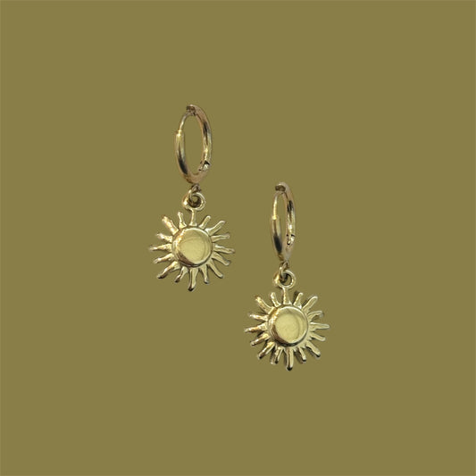 Baby sun earrings