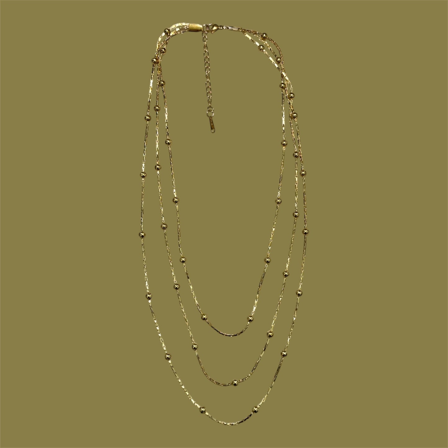 Dots layering necklace