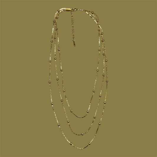 Dots layering necklace