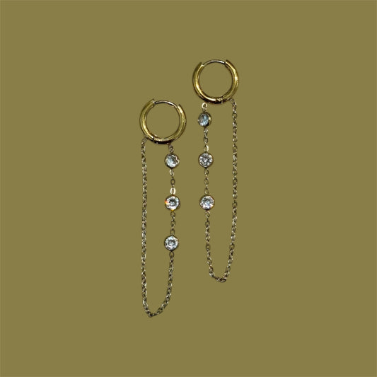 Glitter drop earrings