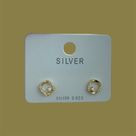 Spark circle earrings