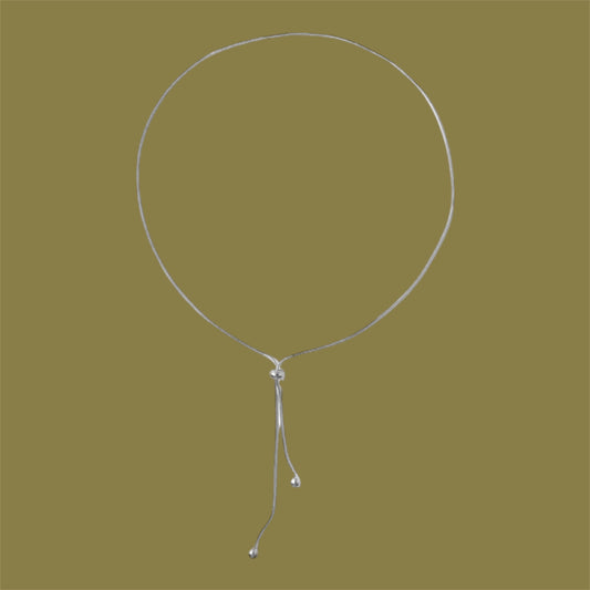 Simple lariat necklace