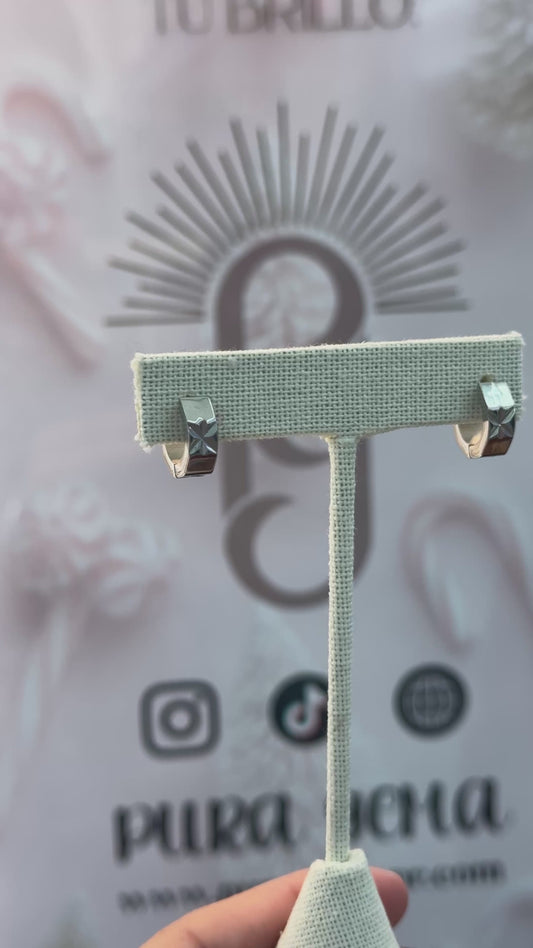 Spark huggies earrings